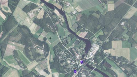 Ilmakuva Jussinkankaan alueesta.