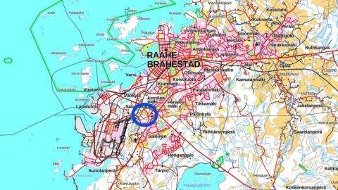 Karttakuva Tokolan alueen sijainnista. Karttapohja: Maanmittauslaitos.